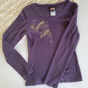 Ladies Long Sleeve Harley Davidson Shirt